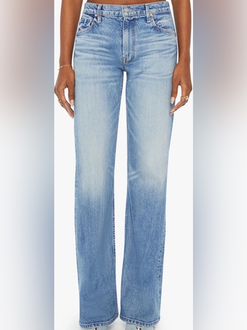Mother Jeans The Bookie Heel Rigid Denim Relaxed Bootcut Are We There Yet 25